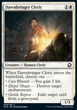 Dawnbringer Cleric - Adventures in the Forgotten Realms (Common) [AFR-9] - JotaCards - Tu Tienda de TCG