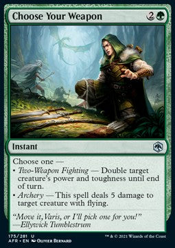 Choose Your Weapon - Adventures in the Forgotten Realms (Uncommon) [AFR-175] - JotaCards - Tu Tienda de TCG