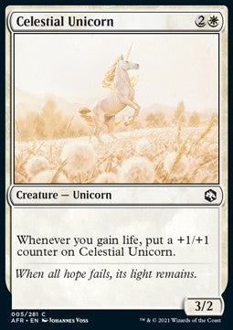 Celestial Unicorn - Adventures in the Forgotten Realms (Common) [AFR-5] - JotaCards - Tu Tienda de TCG