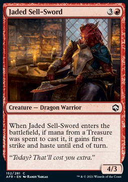 Jaded Sell-Sword - Adventures in the Forgotten Realms (Common) [AFR-152] - JotaCards - Tu Tienda de TCG