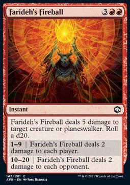 Farideh's Fireball - Adventures in the Forgotten Realms (Common) [AFR-142] - JotaCards - Tu Tienda de TCG
