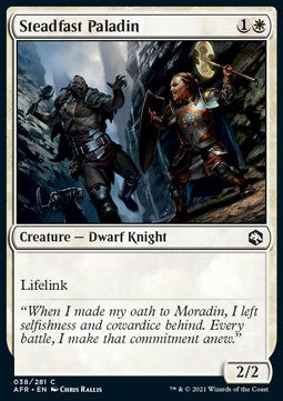 Steadfast Paladin - Adventures in the Forgotten Realms (Common) [AFR-38] - JotaCards - Tu Tienda de TCG