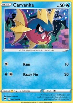 Carvanha - Evolving Skies (Common) [EVS-035] - JotaCards - Tu Tienda de TCG