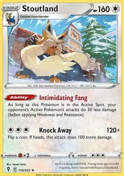 Stoutland - Evolving Skies (Rare) [EVS-135] - JotaCards - Tu Tienda de TCG