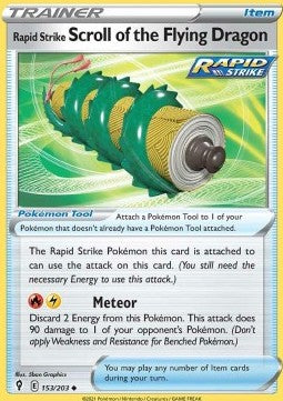 Rapid Strike Scroll of the Flying Dragon - Evolving Skies (Uncommon) [EVS-153] - JotaCards - Tu Tienda de TCG