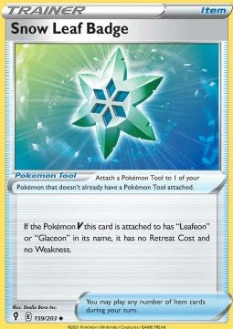 Snow Leaf Badge - Evolving Skies (Uncommon) [EVS-159] - JotaCards - Tu Tienda de TCG