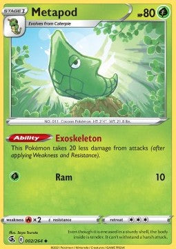 Metapod - Fusion Strike (Uncommon) [FST-002] - JotaCards - Tu Tienda de TCG