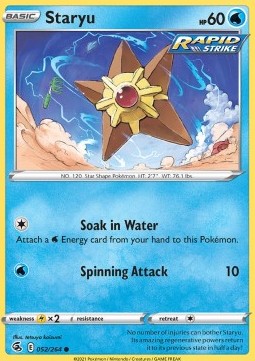 Staryu - Fusion Strike (Common) [FST-052] - JotaCards - Tu Tienda de TCG