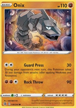 Onix - Fusion Strike (Common) [FST-138] - JotaCards - Tu Tienda de TCG