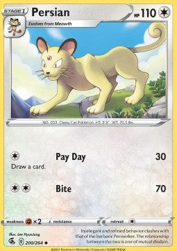 Persian - Fusion Strike (Uncommon) [FST-200] - JotaCards - Tu Tienda de TCG