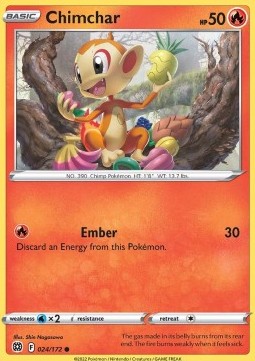 Chimchar - Brilliant Stars (Common) [BRS-024] - JotaCards - Tu Tienda de TCG