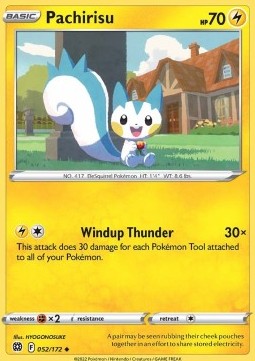 Pachirisu - Brilliant Stars (Uncommon) [BRS-052] - JotaCards - Tu Tienda de TCG