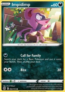 Impidimp - Brilliant Stars (Common) [BRS-092] - JotaCards - Tu Tienda de TCG