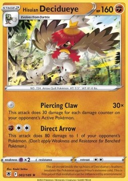 Hisuian Decidueye - Astral Radiance (Holo Rare) [ASR-082] - JotaCards - Tu Tienda de TCG