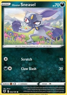 Hisuian Sneasel - Astral Radiance (Common) [ASR-092] - JotaCards - Tu Tienda de TCG