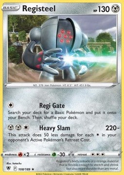 Registeel - Astral Radiance (Rare) [ASR-108] - JotaCards - Tu Tienda de TCG
