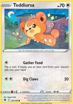 Teddiursa - Astral Radiance (Common) [ASR-122] - JotaCards - Tu Tienda de TCG