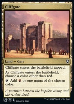 Cliffgate - Commander Legends: Battle for Baldur's Gate (Common) [CLB-350] - JotaCards - Tu Tienda de TCG