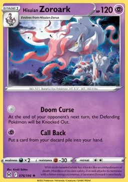 Hisuian Zoroark - Lost Origin (Holo Rare) [LOR-076] - JotaCards - Tu Tienda de TCG