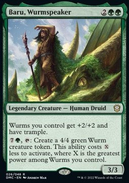 Baru, Wurmspeaker - Commander: Dominaria United (Rare) [DMC-26] - JotaCards - Tu Tienda de TCG