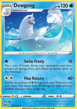 Dewgong - Lost Origin (Rare) [LOR-034] - JotaCards - Tu Tienda de TCG