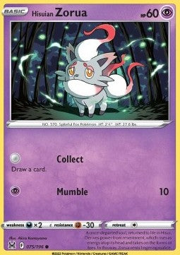 Hisuian Zorua - Lost Origin (Common) [LOR-075] - JotaCards - Tu Tienda de TCG