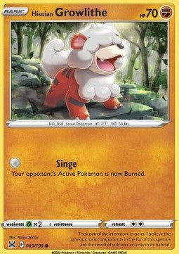 Hisuian Growlithe - Lost Origin (Common) [LOR-083] - JotaCards - Tu Tienda de TCG