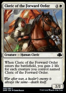 Cleric of the Forward Order - Dominaria Remastered (Common) [DMR-3] - JotaCards - Tu Tienda de TCG