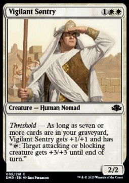 Vigilant Sentry - Dominaria Remastered (Common) [DMR-33] - JotaCards - Tu Tienda de TCG