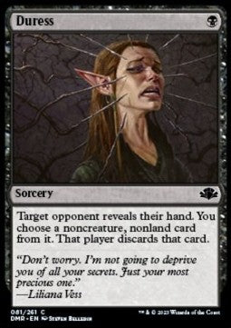 Duress - Dominaria Remastered (Common) [DMR-81] - JotaCards - Tu Tienda de TCG