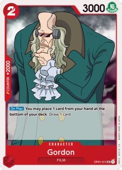 Gordon (OP01-011) - Romance Dawn (Uncommon) [OP01-011] - JotaCards - Tu Tienda de TCG