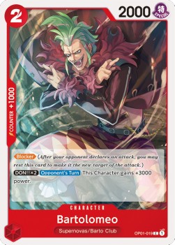 Bartolomeo (OP01-019) - Romance Dawn (Common) [OP01-019] - JotaCards - Tu Tienda de TCG