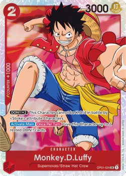 Monkey.D.Luffy (OP01-024) (V.1) - Romance Dawn (Super Rare) [OP01-024] - JotaCards - Tu Tienda de TCG