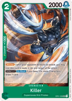 Killer (OP01-039) - Romance Dawn (Uncommon) [OP01-039] - JotaCards - Tu Tienda de TCG