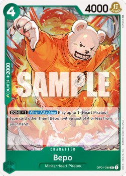 Bepo (OP01-049) - Romance Dawn (Rare) [OP01-049] - JotaCards - Tu Tienda de TCG
