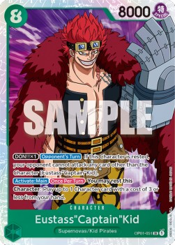 Eustass"Captain"Kid (OP01-051) (V.1) - Romance Dawn (Super Rare) [OP01-051] - JotaCards - Tu Tienda de TCG