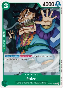 Raizo (OP01-052) - Romance Dawn (Uncommon) [OP01-052] - JotaCards - Tu Tienda de TCG