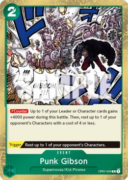 Punk Gibson (OP01-058) - Romance Dawn (Rare) [OP01-058] - JotaCards - Tu Tienda de TCG