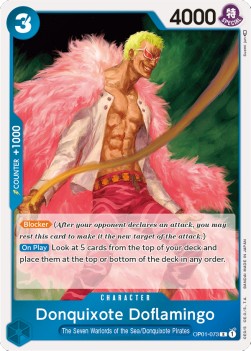 Donquixote Doflamingo (OP01-073) (V.1) - Romance Dawn (Rare) [OP01-073] - JotaCards - Tu Tienda de TCG