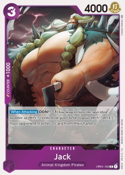 Jack (OP01-102) (V.1) - Romance Dawn (Rare) [OP01-102] - JotaCards - Tu Tienda de TCG