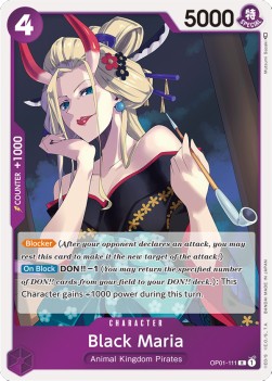 Black Maria (OP01-111) - Romance Dawn (Rare) [OP01-111] - JotaCards - Tu Tienda de TCG
