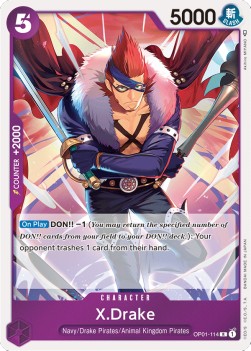 X.Drake (OP01-114) - Romance Dawn (Rare) [OP01-114] - JotaCards - Tu Tienda de TCG