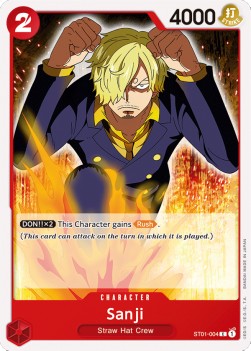 Sanji (ST01-004) (V.1) - Starter Deck: Straw Hat Crew (Common) [ST01-004] - JotaCards - Tu Tienda de TCG
