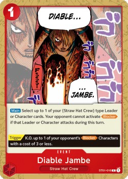 Diable Jambe (ST01-016) (V.1) - Starter Deck: Straw Hat Crew (Common) [ST01-016] - JotaCards - Tu Tienda de TCG