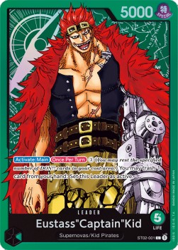 Eustass"Captain"Kid (ST02-001) (V.1) - Starter Deck: Worst Generation (Leader) [ST-02-001] - JotaCards - Tu Tienda de TCG