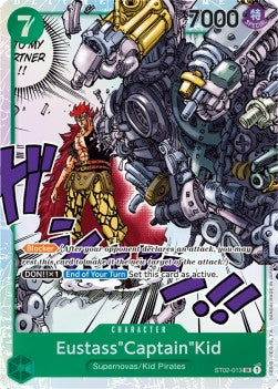 Eustass"Captain"Kid (ST02-013) (V.1) - Starter Deck: Worst Generation (Super Rare) [ST-02-013]