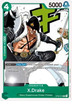 X.Drake (ST02-014) (V.1) - Starter Deck: Worst Generation (Common) [ST-02-014] - JotaCards - Tu Tienda de TCG