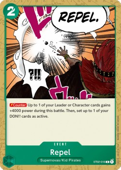 Repel (ST02-016) (V.1) - Starter Deck: Worst Generation (Common) [ST-02-016] - JotaCards - Tu Tienda de TCG