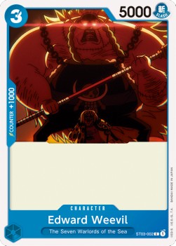 Edward Weevil (ST03-002) (V.1) - Starter Deck: The Seven Warlords of the Sea (Common) [ST-03-002] - JotaCards - Tu Tienda de TCG
