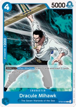 Dracule Mihawk (ST03-005) (V.1) - Starter Deck: The Seven Warlords of the Sea (Common) [ST-03-005] - JotaCards - Tu Tienda de TCG